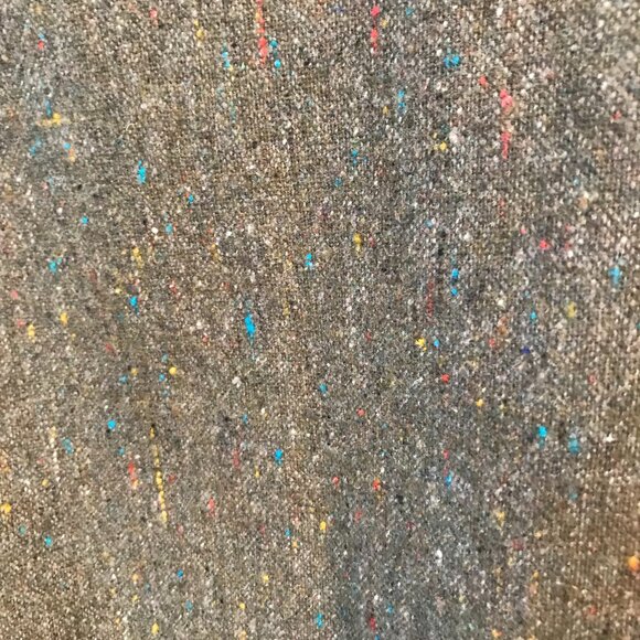 Together Wool Blend Jacket: Vintage 80s Donegal Tweed Tan Brown Blazer 12M - Picture 9 of 12